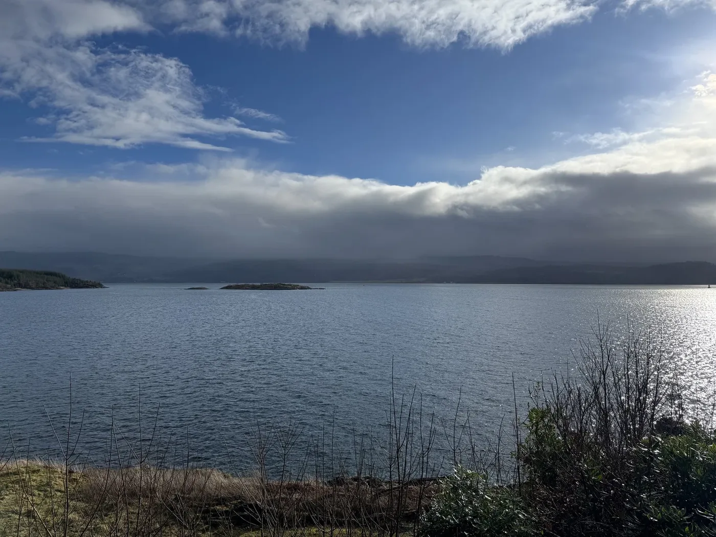 Panoramic view across Loch Fyne